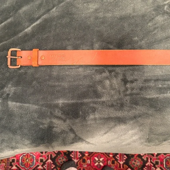 Tanner Goods Leather Belt, Size 30, Brown - Picture 5 of 10